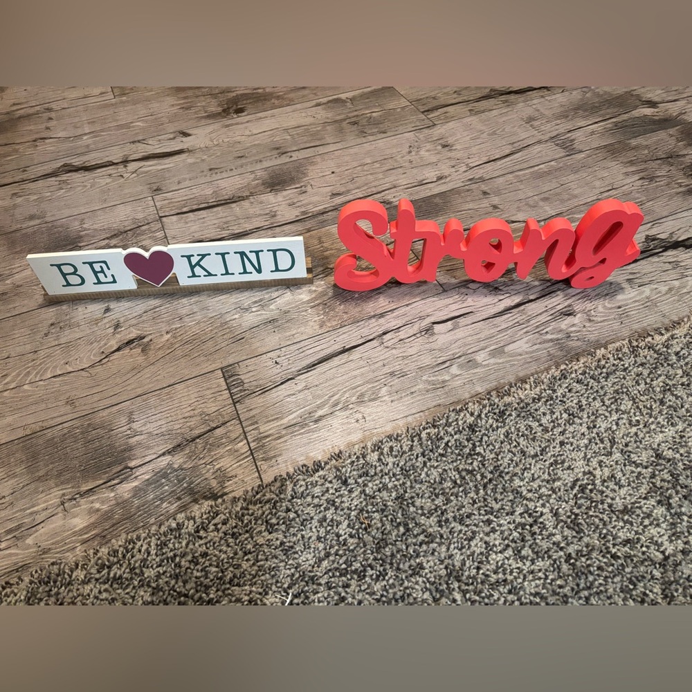 Encouraging home or office signs. Super cute!